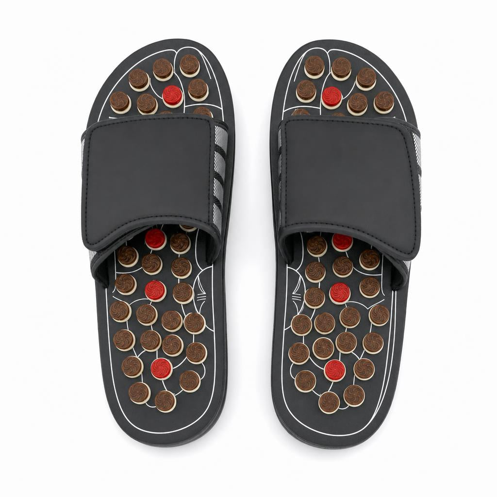 Sandalias de masaje por acupresión - vista superior